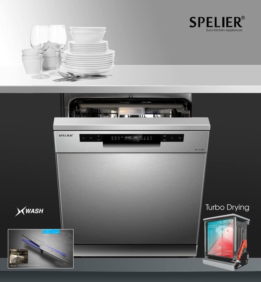 Máy rửa chén bát spelier sp 15 dw-ss - nhập khẩu đức - bh 3 năm