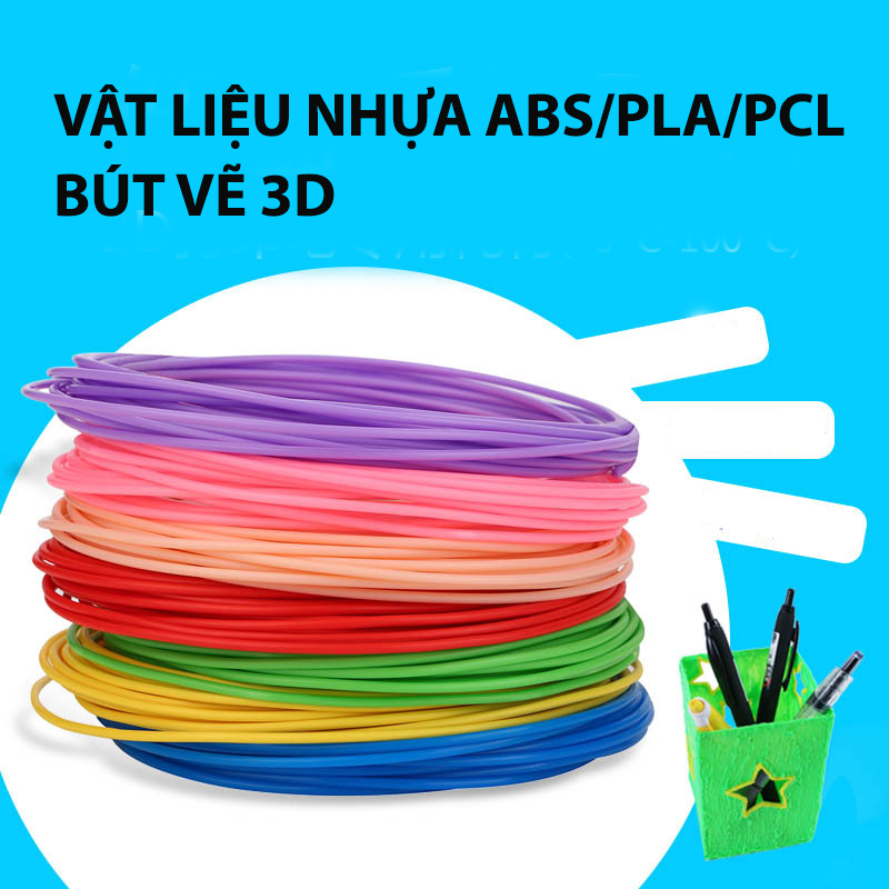 Bút Vẽ 3D Kèm Sợi -Bút Tạo Hình 3D - Bút Ba Đê - Cây Bút 3D Giá Rẻ - Bút Vẽ  Tranh 3D - Bút In Hình 3D Nhiều Màu Sắc