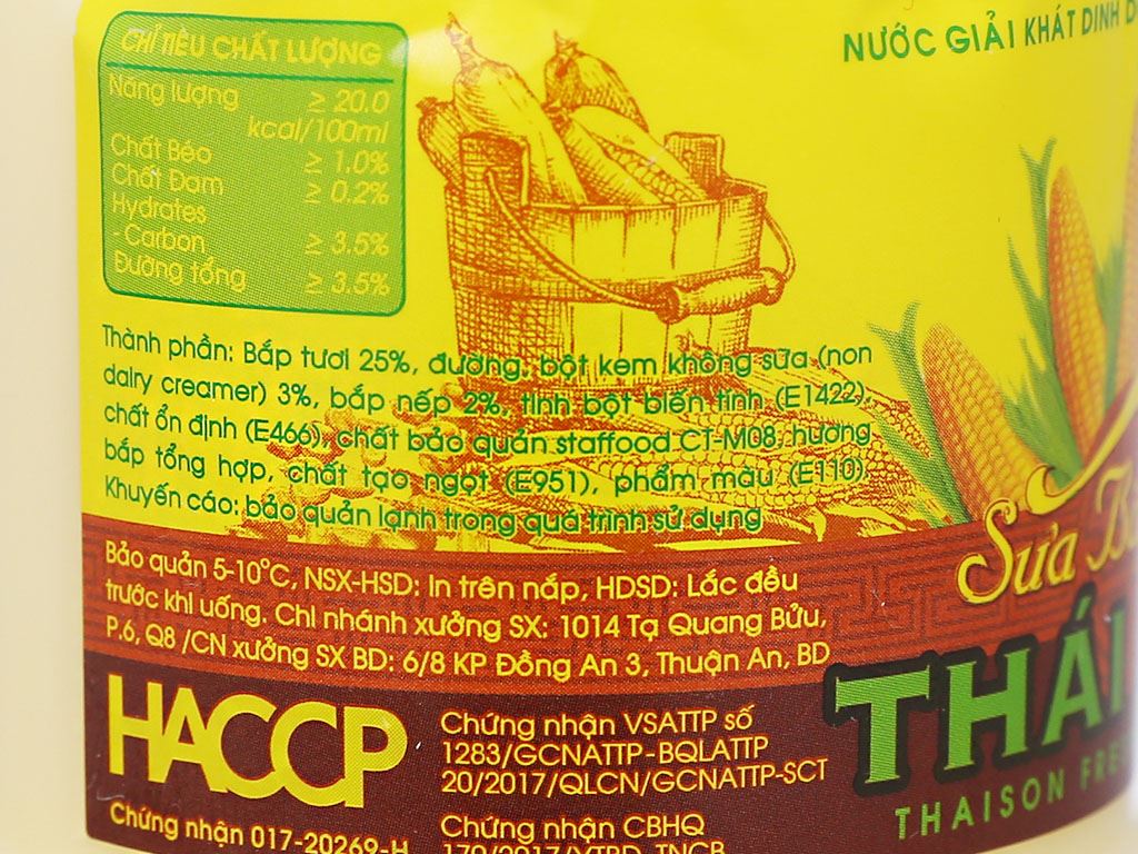 [Siêu thị WinMart] - Sữa bắp Thái Sơn chai 330ml