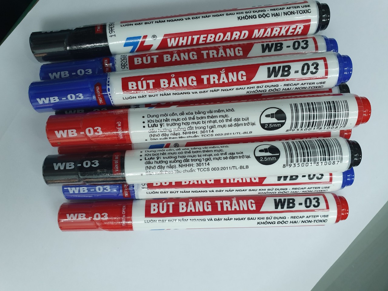 Bút lông bảng TL WB03 White Board Marker ̣̣̣̣̣( combo 5 bút )