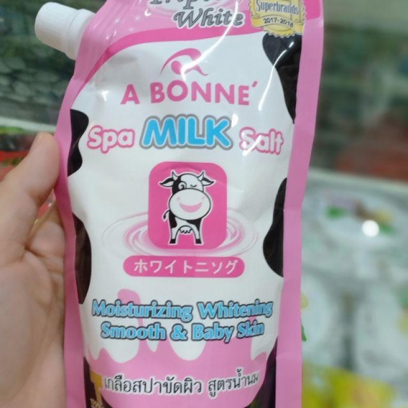 Muối tắm sữa bò tẩy tế bào chết A Bonne Spa Milk Salt Thái Lan giá rẻ