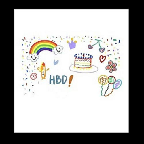 IN STOCK Happy birthday projector net red photo projector Party Photo Props Light Projector Korean ins wind Little Red Book same (battery no included)