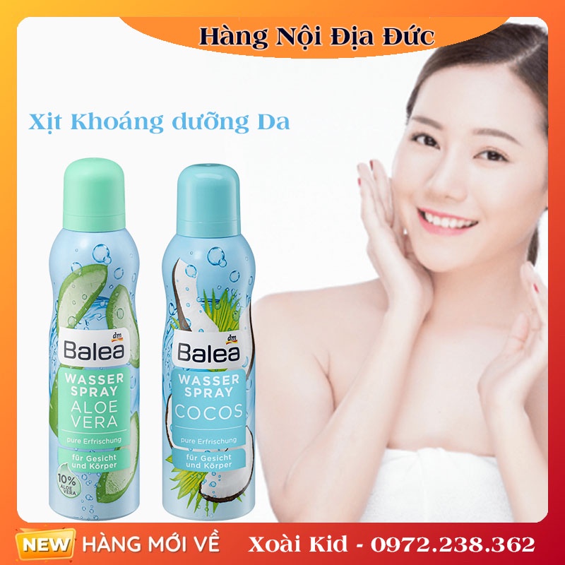XỊT KHOÁNG BALEA AQUA 150ML -NỘI ĐỊA ĐỨC ĐỦ BILL