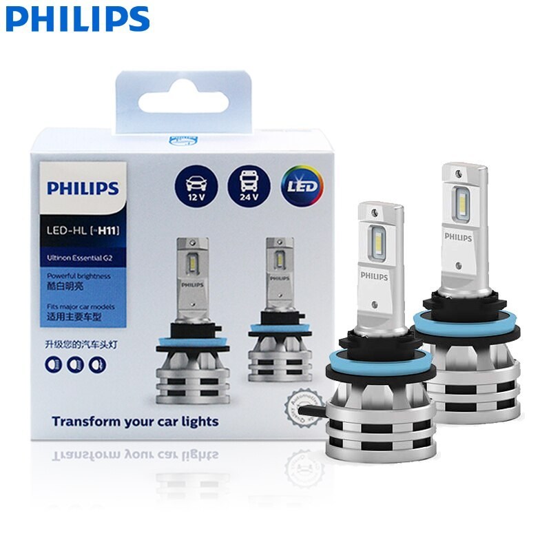 Đèn pha LED H11 Philips Ultinon Essential Gen 2 Siêu Sáng