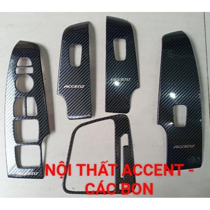 Ốp nội thất cacbon Accent AT 2018-2021