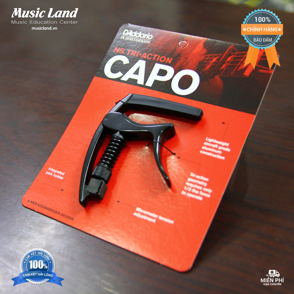Capo Đàn Guitar - Planet Waves NS Tri-Action - Chính Hãng