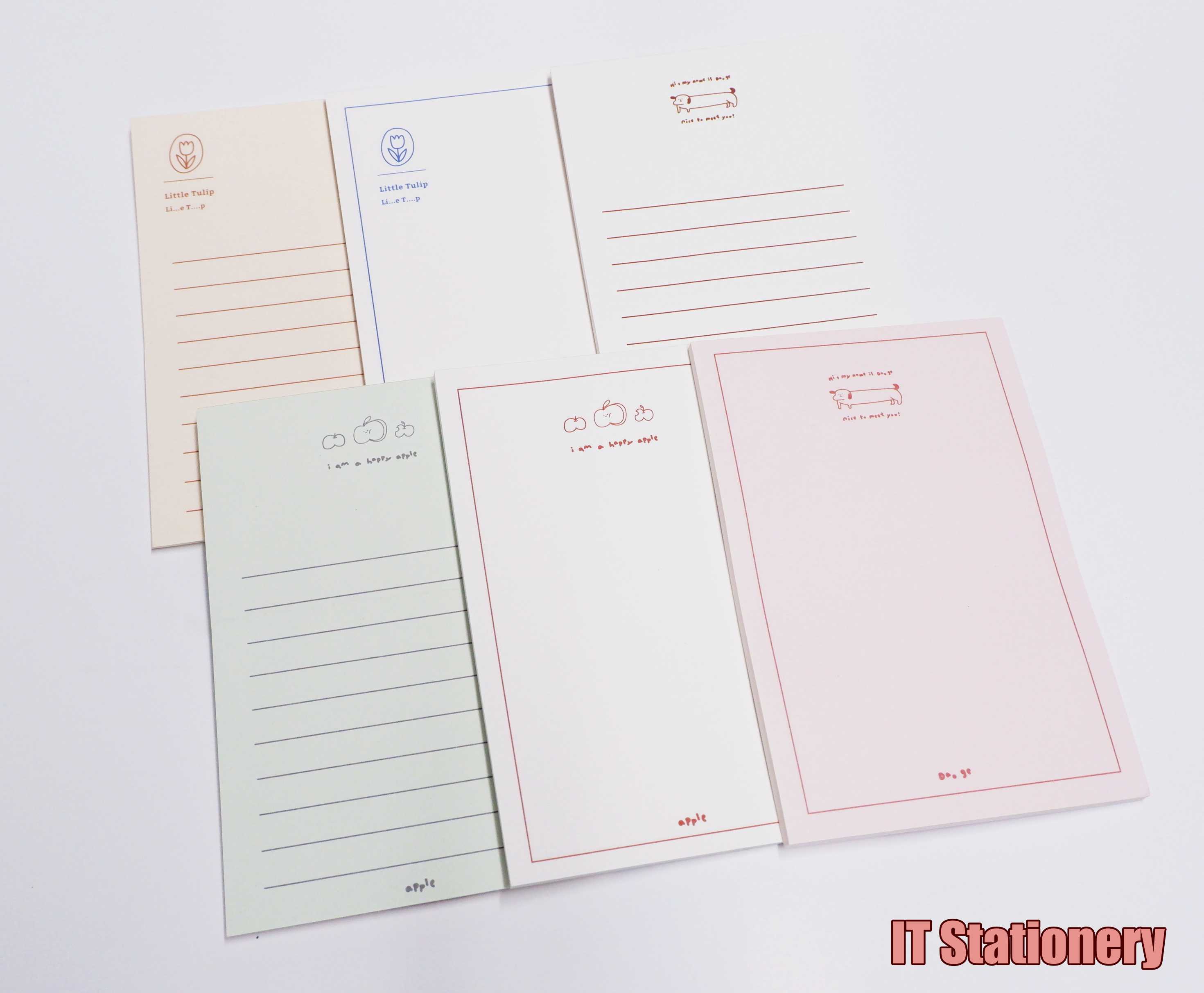 Giấy note ghi chú sticky memo, daily plan kiểu dáng basic IT Stationery