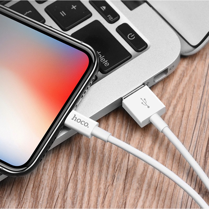 Cáp sạc iPhone / iPad HOCO X23 USB to Lightning dài 1M
