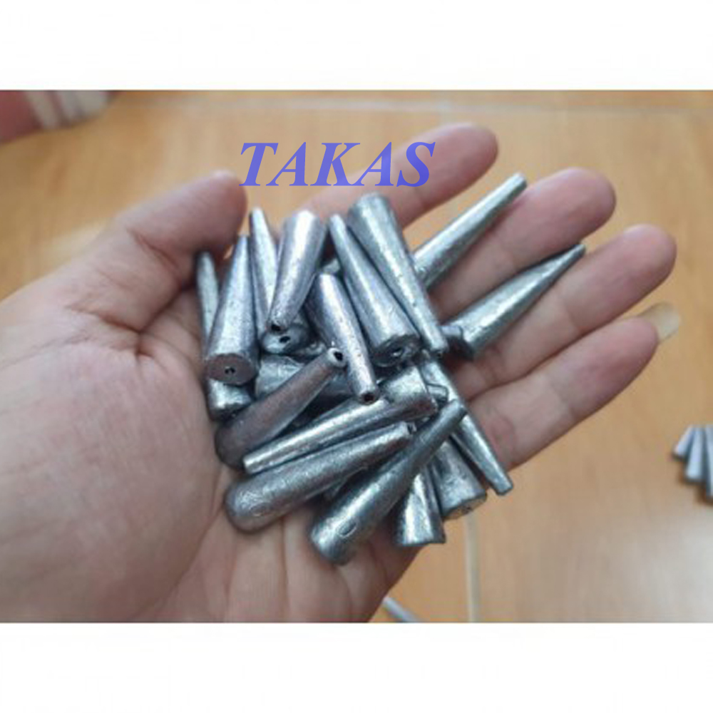 Chì Câu Cá Xuyên Tâm đủ size
