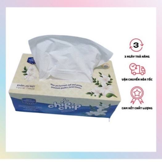 [Freeship] KHĂN GIẤY LỤA RÚT CAO CẤP CHIP CHIP 285 TỜ X 2 LỚP