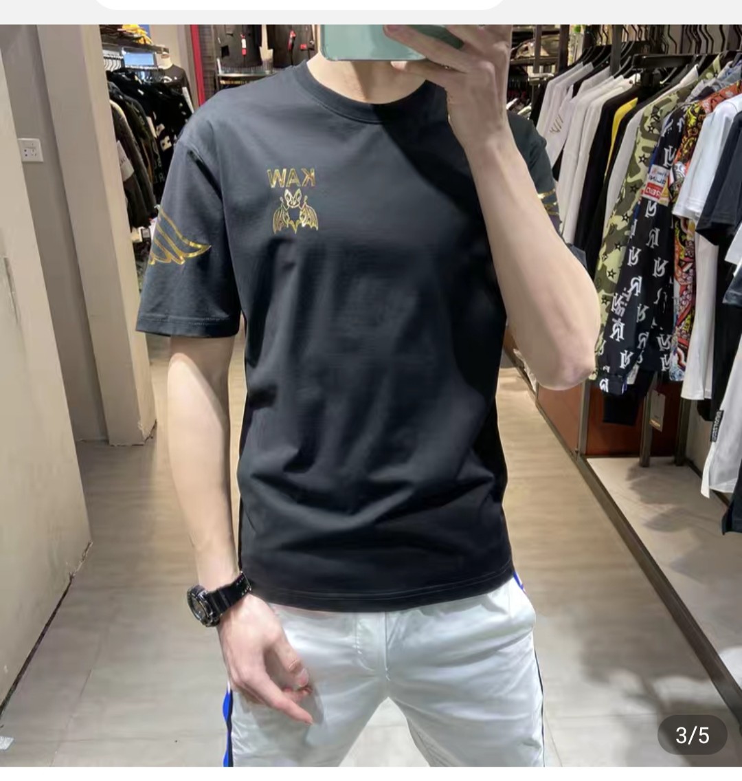 Áo thun Stee EAGLE BUKE UKAN Ánh kim loại vàng Unisex