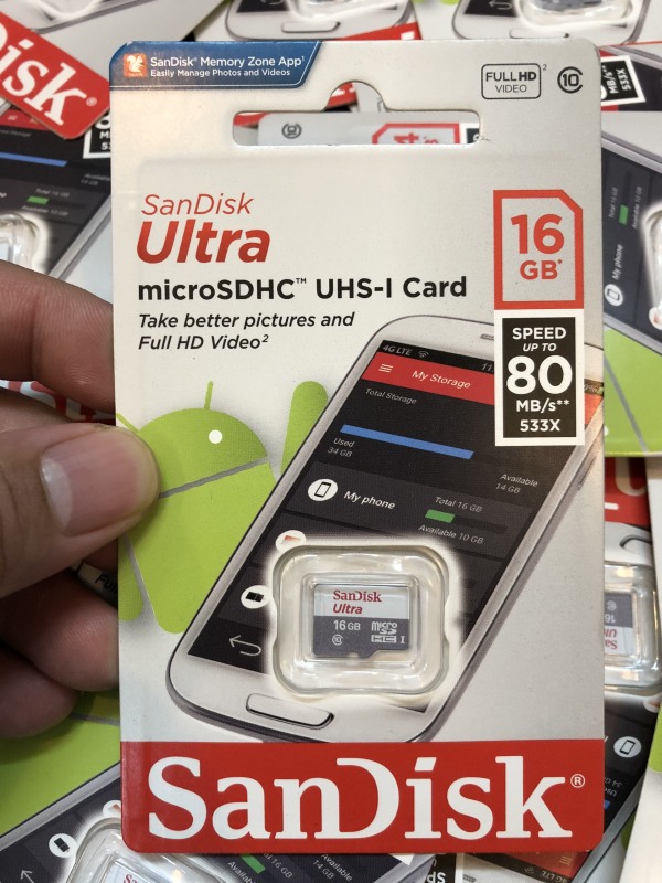 Thẻ Nhớ Micro SD Sandisk 256GB Bảo Hành 5 Năm Chính Hãng