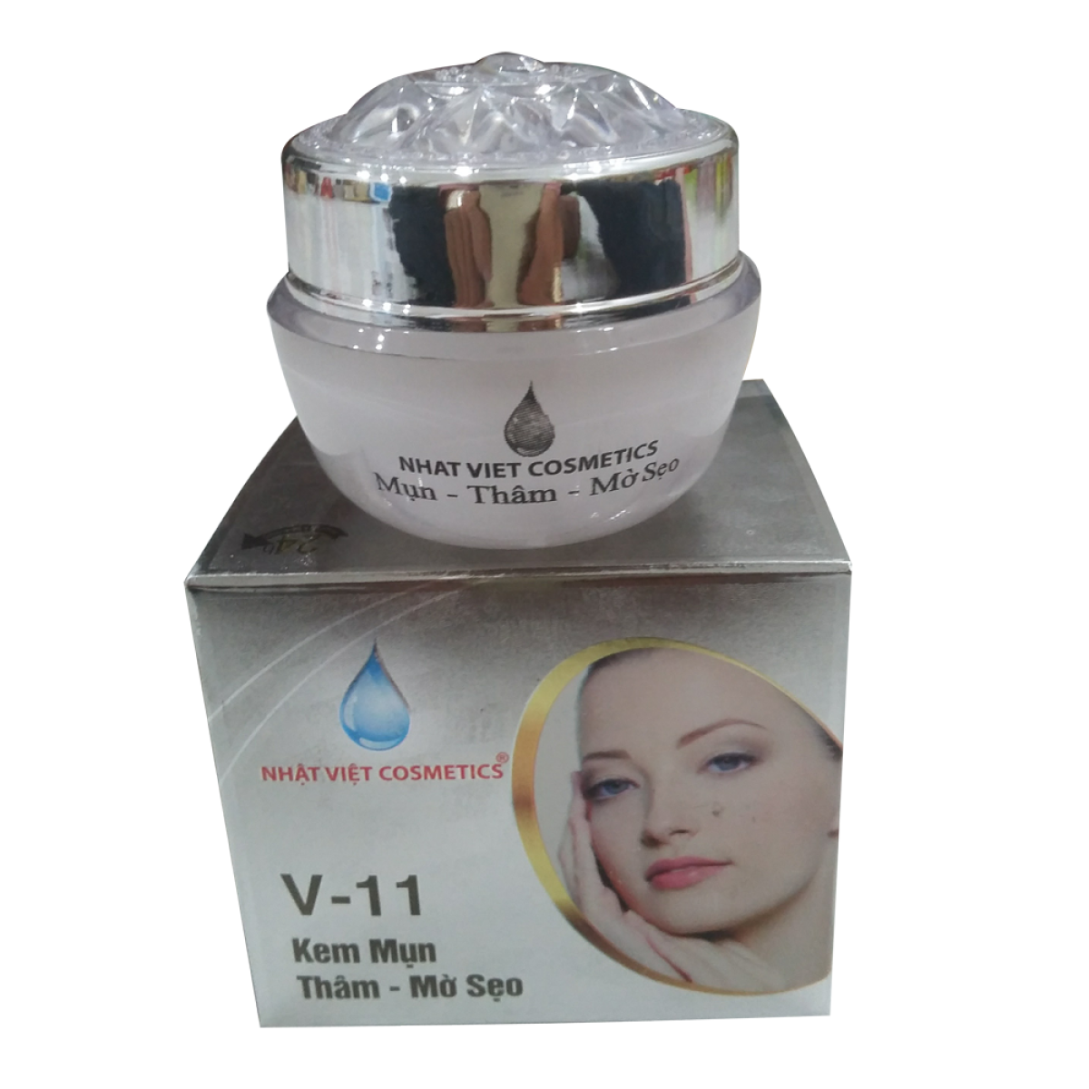 [HCM]Kem Nhật Việt V11 Mờ Thâm Trị Mụn Liền Sẹo Ngọc Trai Đen Sữa Ong Chúa (16g)