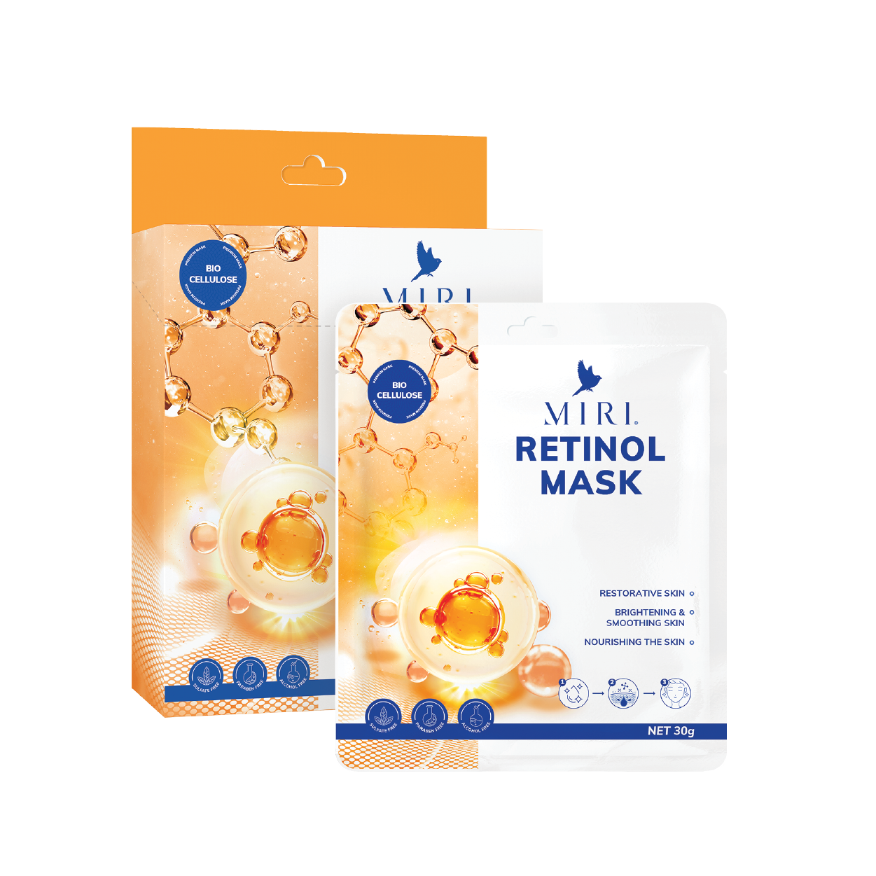 Mặt Nạ Chống Lão Hóa - Retinol Mask MIRI (30gr)