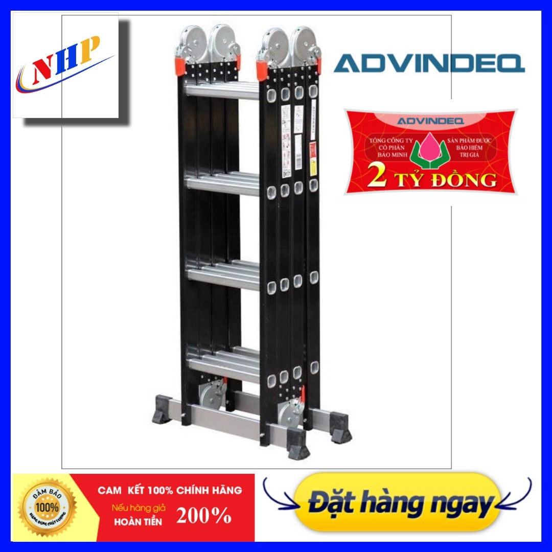 [HCM]Thang nhôm gấp đa năng Advindeq ADM104