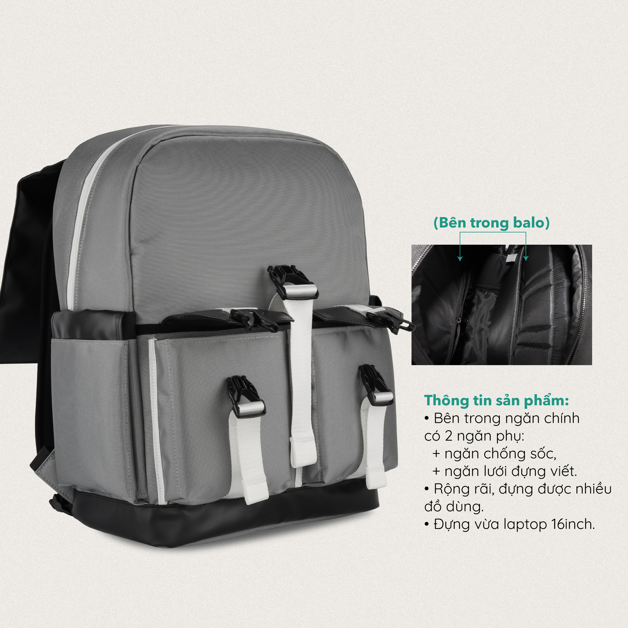 Balo Size Lớn SCARAB - STURDY Backpack Unisex
