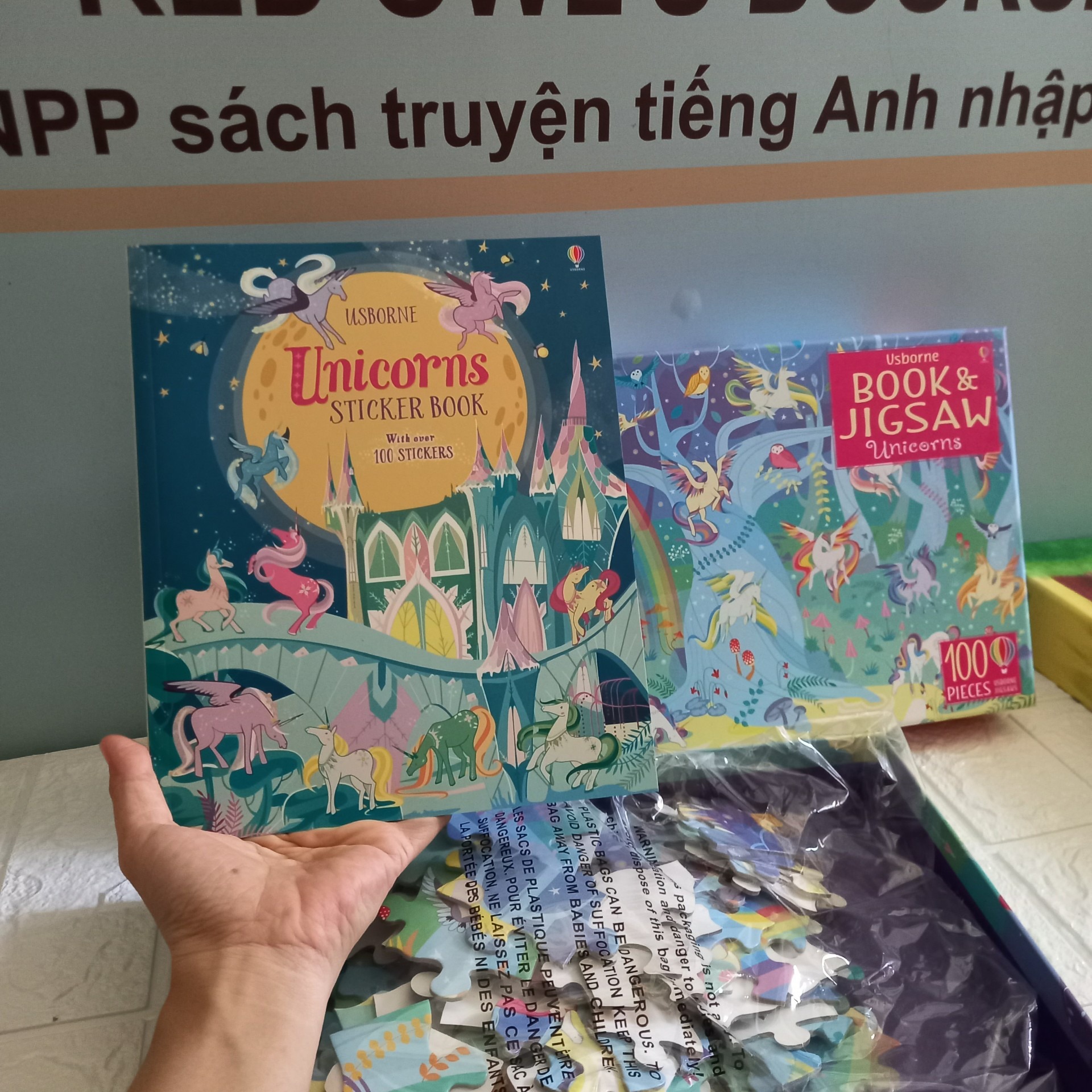 Usborne Book and Jigsaw Unicorns