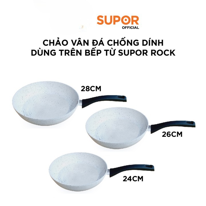Chảo chống dính men đá Supor F23A26IH