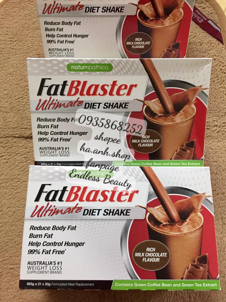 SỮA UỐNG GIẢM CÂN FATBLASTER Ultimate 21 gói x 33g