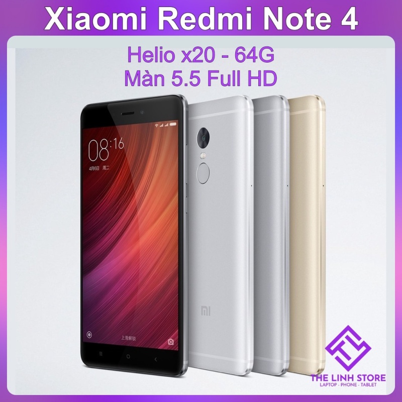 Điện thoại Xiaomi Redmi Note 4 64G màn 5.5 inch - Helio X20