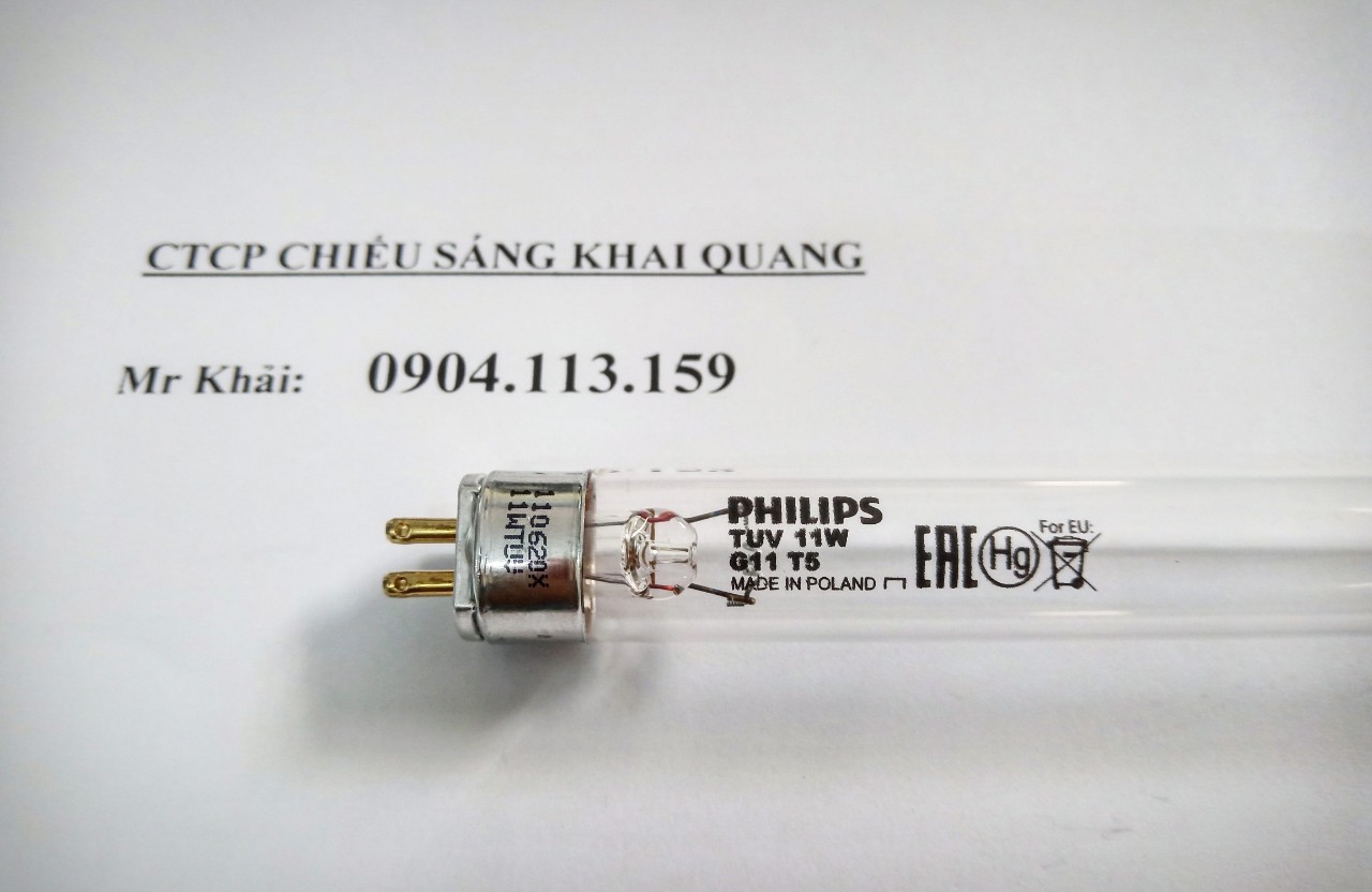 (Sale) Bóng đèn UV 11W PHILIPS TUV 11W G11T5 cho máy lọc nước