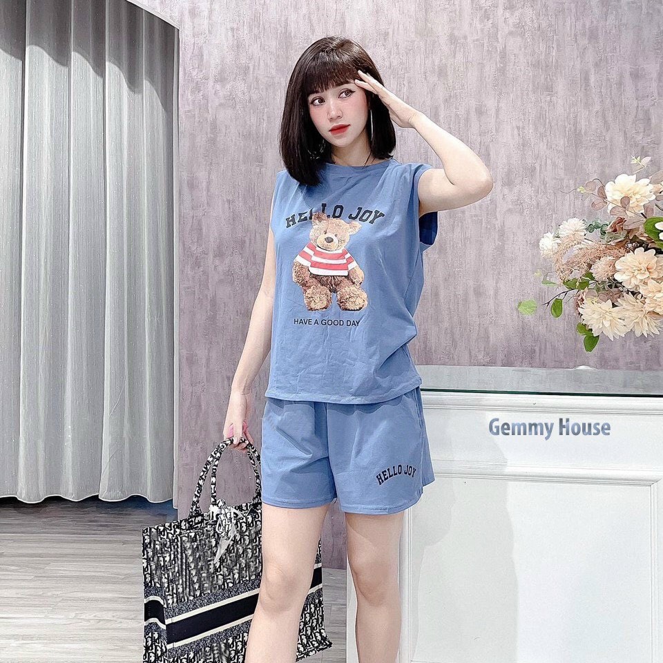[FREESHIP TOÀN QUỐC] Đồ Bộ Mặc Nhà In Gấu Siêu Xinh TP