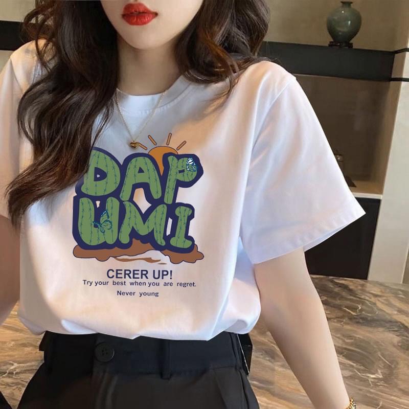 Áo thun cổ tròn in họa tiết T084