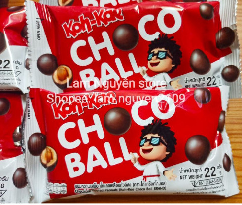 Combo 2 gói  đậu phộng phủ socola Koh kae chocoball