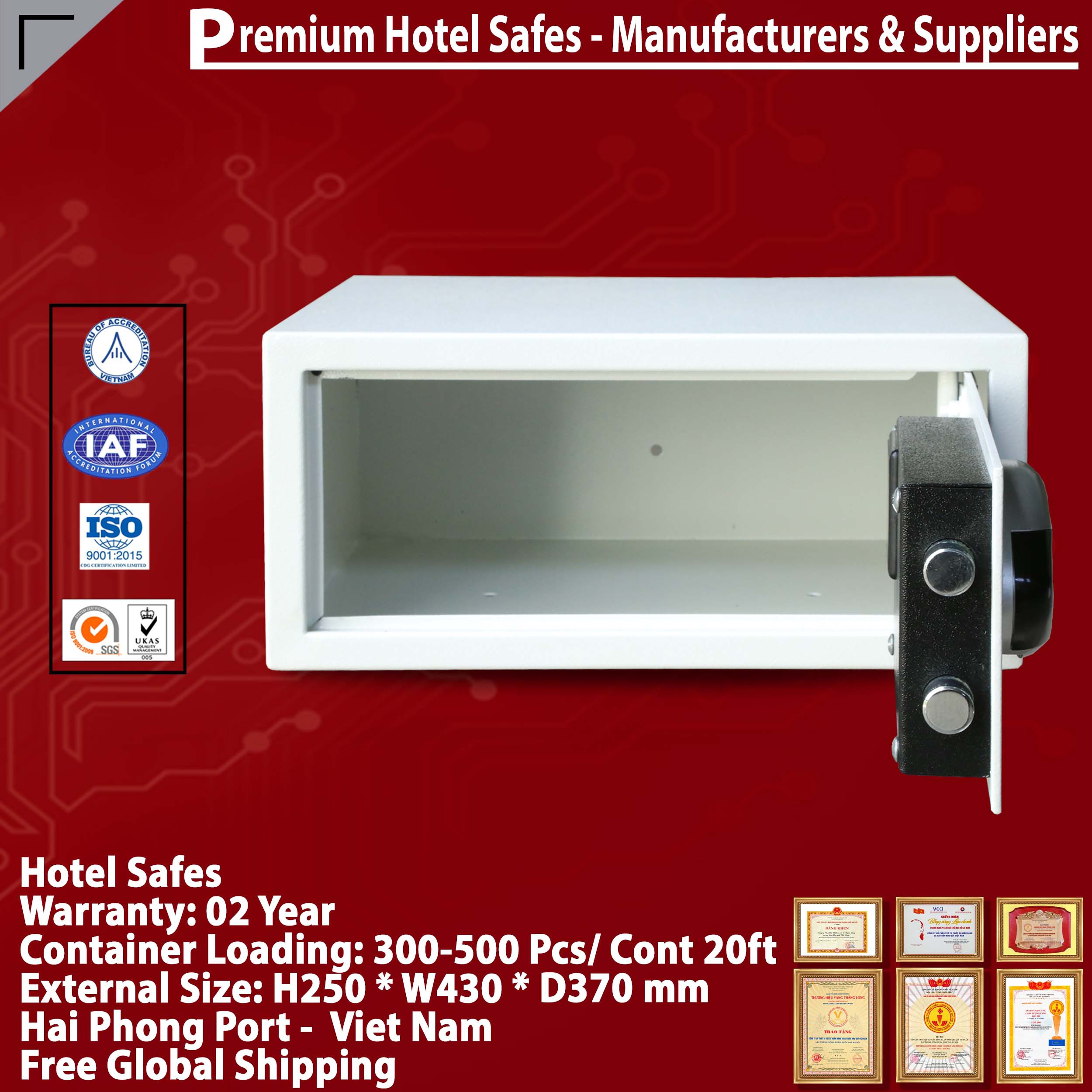Két Sắt Khách Sạn Hotel Safes WELKO HS42 BD