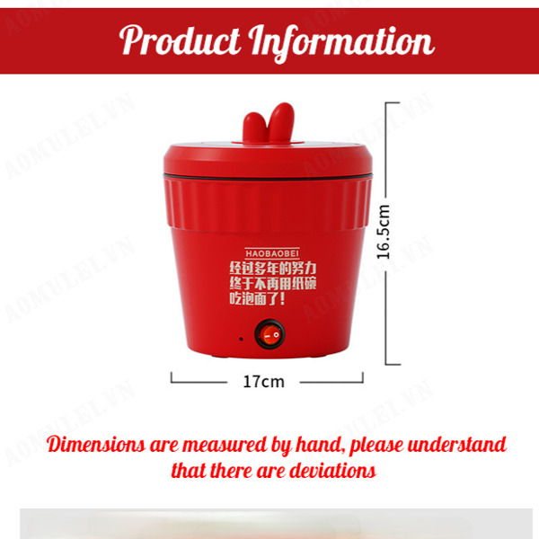 aomulei Mini Cooker Cooking Noodles Integrated Non-stick Pot