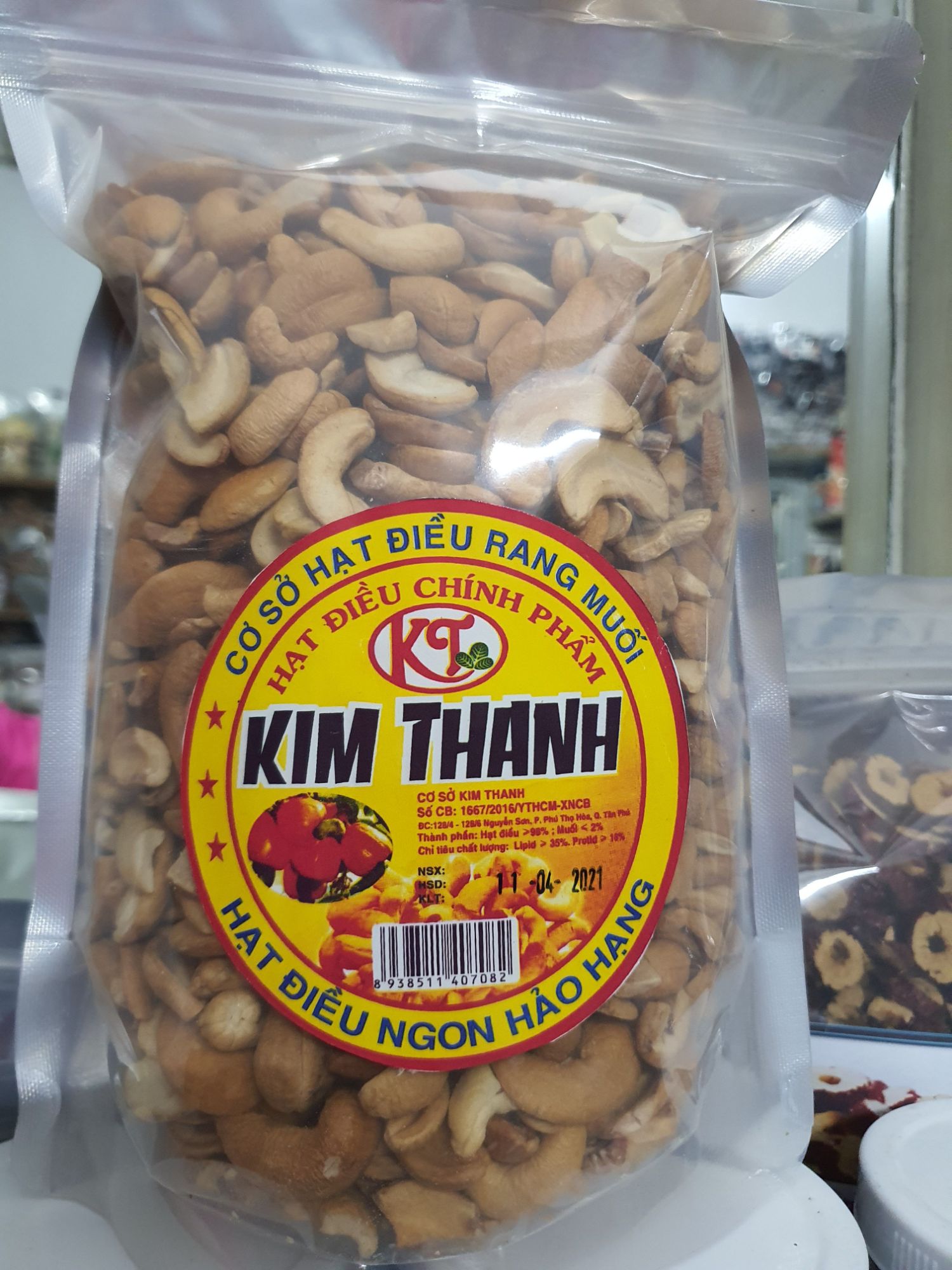 Hạt điều bể đôi 800gr -date luôn mới