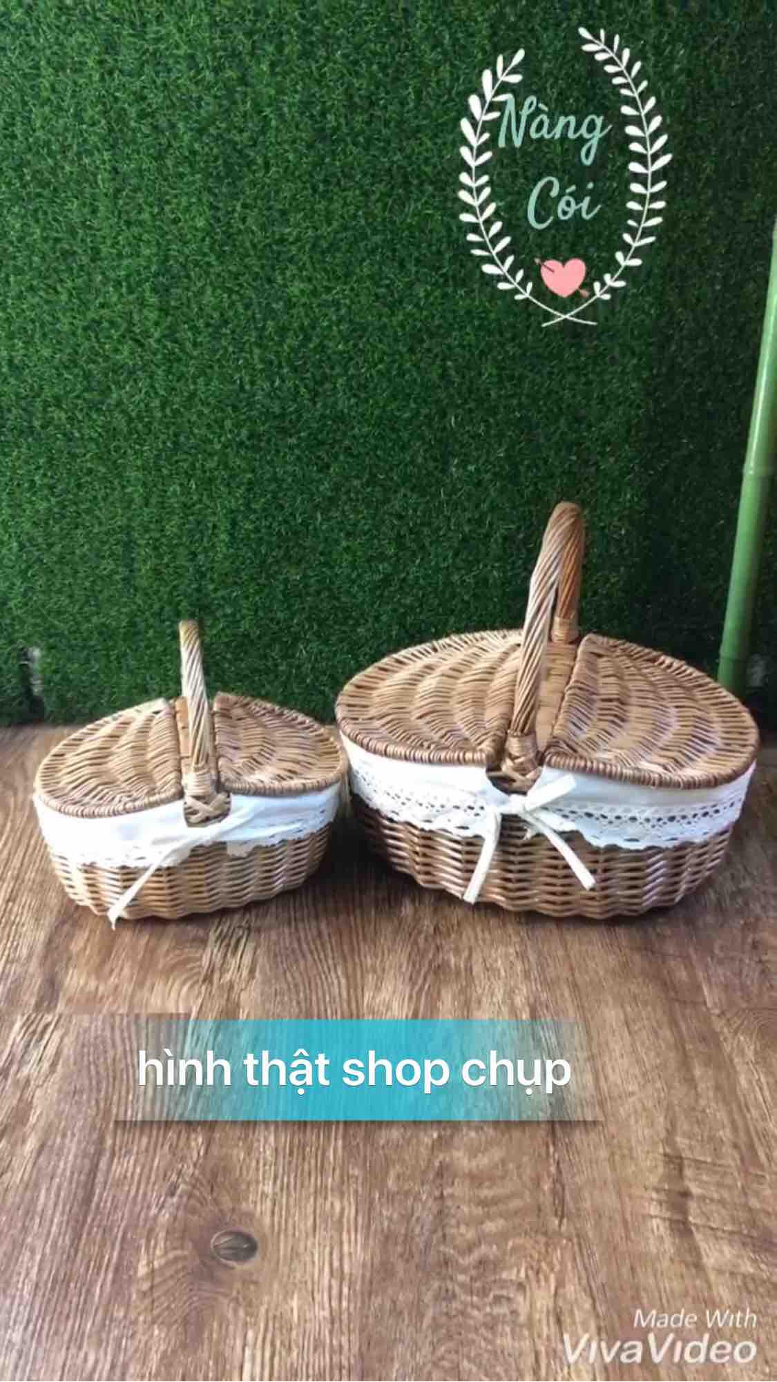 Giỏ mây picnic
