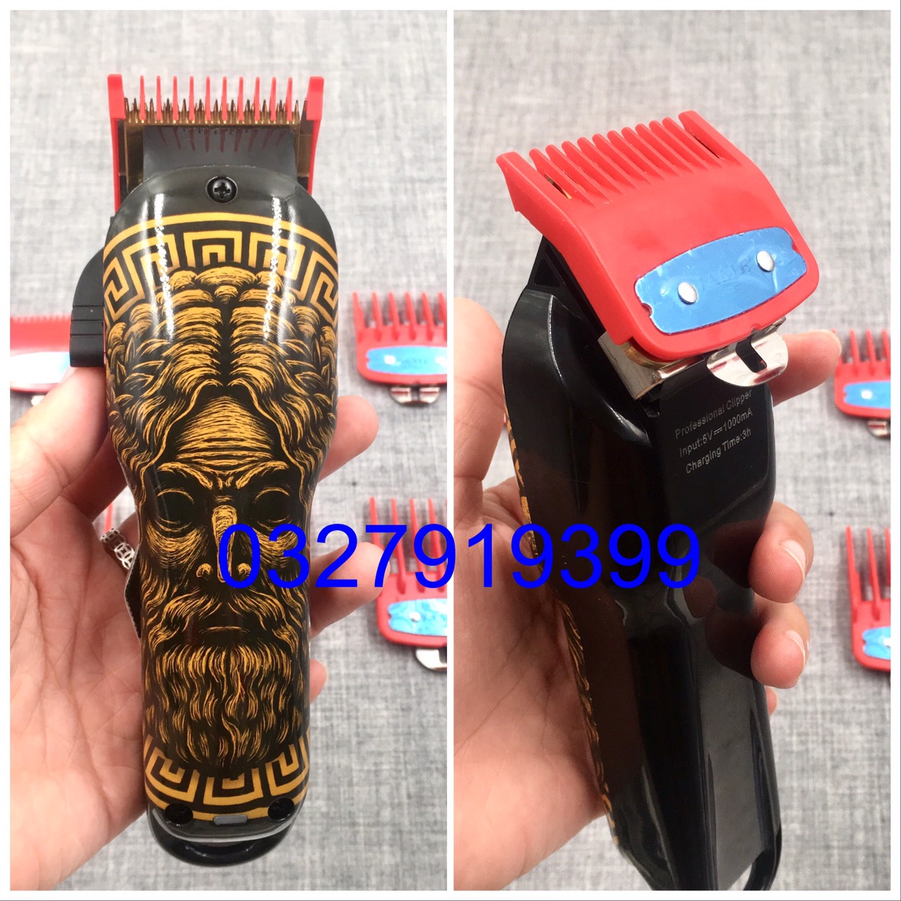 Cữ tông đơ gá thép JAME - BARBER ( 1 bộ 6 cái )