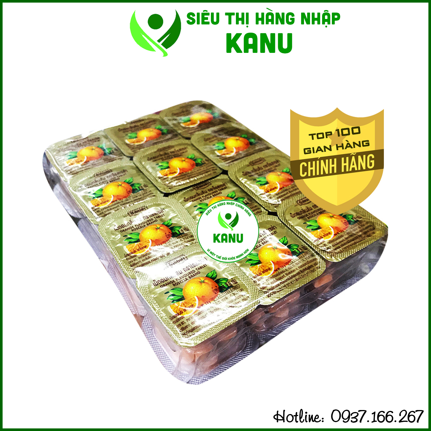 Kẹo vitamin c cam thái lan