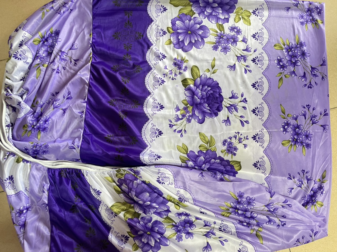 Drap Nệm Thun Jersey - Cho nệm cao 20cm (Màu sắc giao ngẫu nhiên)