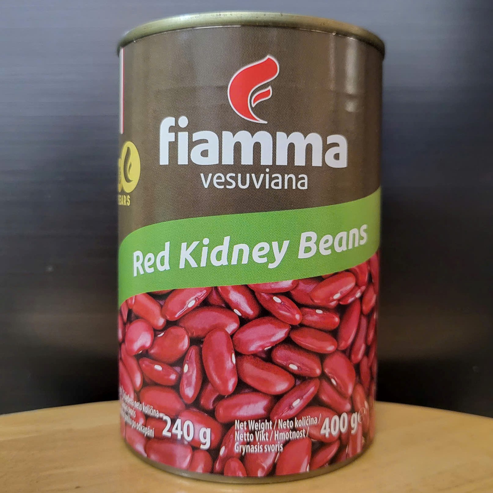 FIAMMA - Lon 400g - ĐẬU ĐỎ ĐÓNG HỘP / Ý / VESUVIANA Red Kidney Beans (HALAL)