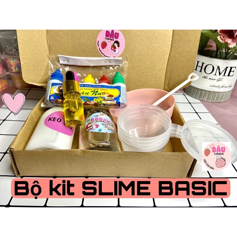 Bộ Kit làm Slime Basic   kèm HDSD ( chọn hương)