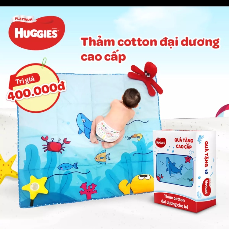 Thảm cotton đại dương Huggies