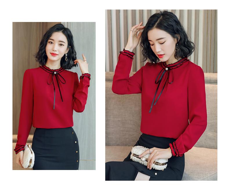 Áo Kiểu Cổ Tay Nhúng Bèo N-SM0KN11
