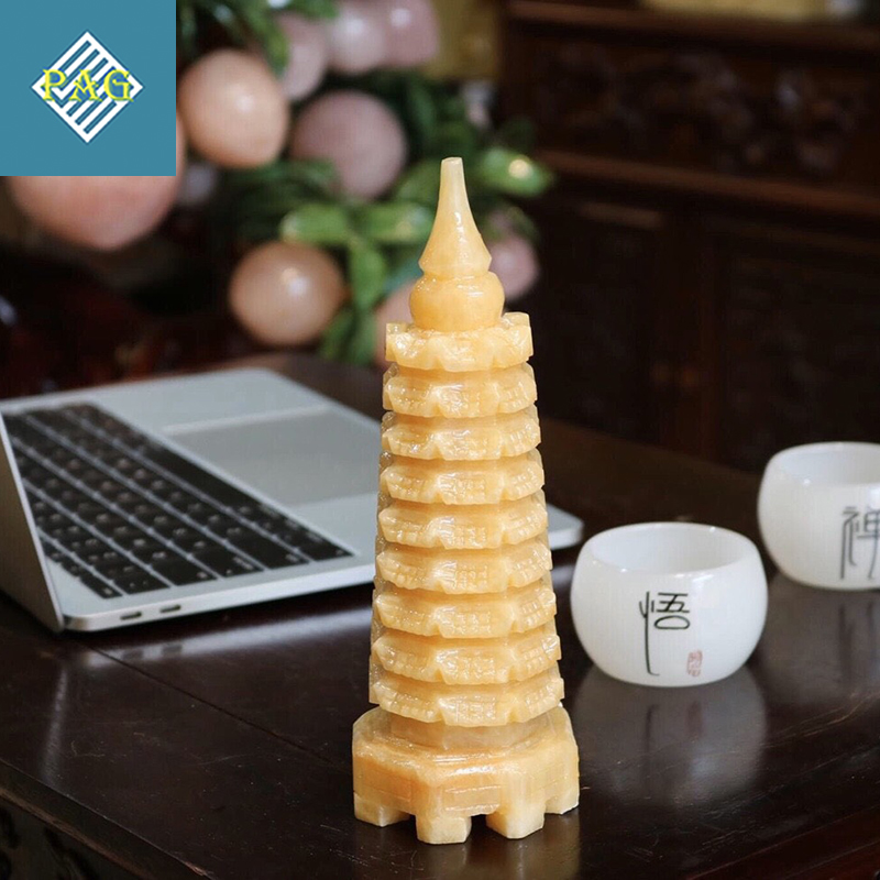 Tháp văn xương 9 tầng ngọc hoàng long 19 cm