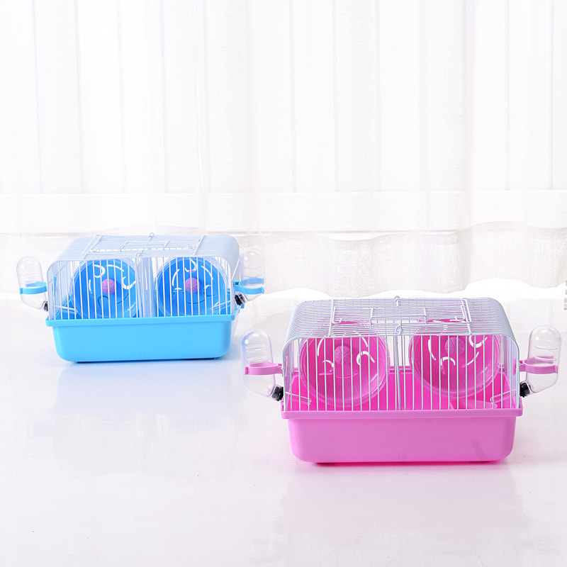 Lồng Đôi Nuôi Hamster 27*21*15cm