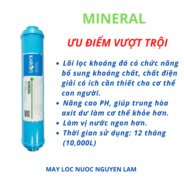 (HCM) Bộ Lõi Lọc Nước KAROFI Số 56789-(Dùng Trong Các Máy Lọc Nước RO)