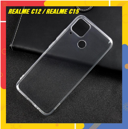 Ốp điện thoại cho realme c11 / realme c12 / realme c15 silicon mềm trong suốt siêu hót hít