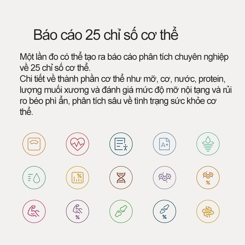 Cân Điện Tử Thông Minh Xiaomi Mijia S400 - MJTZC01YM, đo lượng mỡ và nhiều chỉ số khác của cơ thể, kếp nối app trên điện thoại