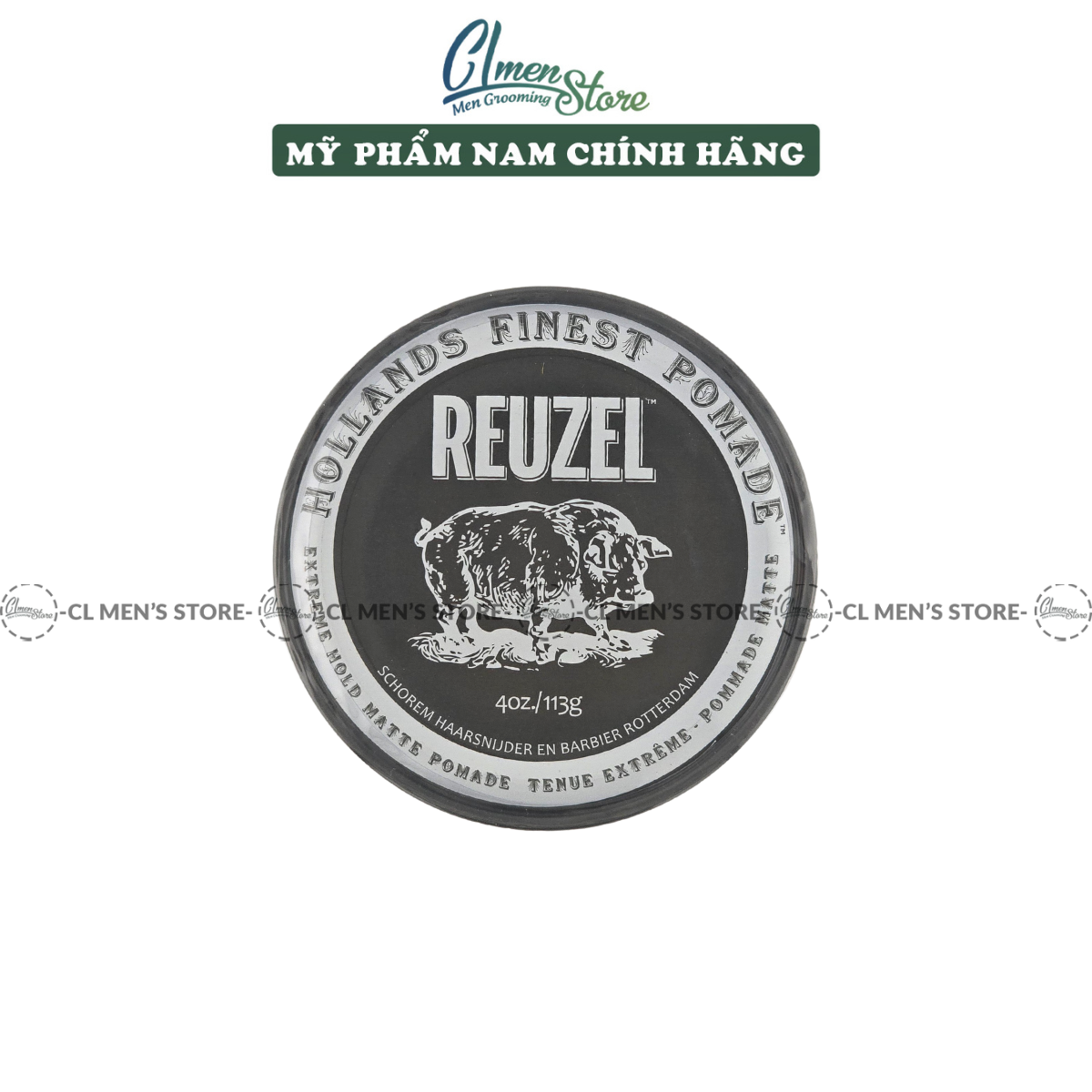 Sáp vuốt tóc Reuzel Extreme Hold Matte Pomade 30gram - 35gram - 114gram