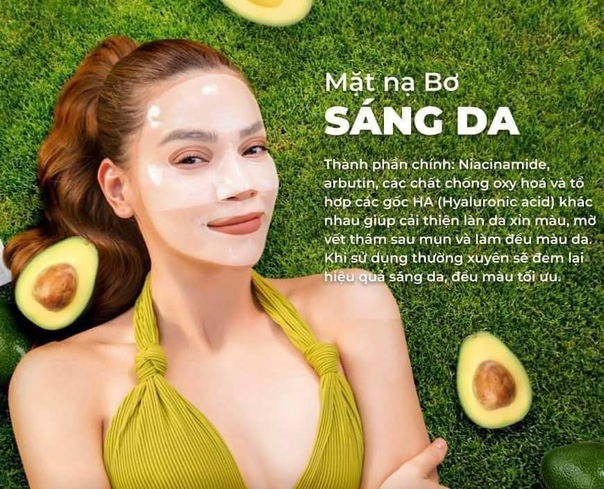 MẶT NẠ BƠ HỒ NGỌC HÀ - HỘP 3 MIẾNG