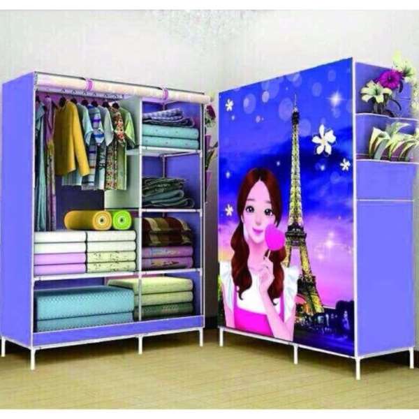 Tủ vải 3d 2 buồng 6 ngăn