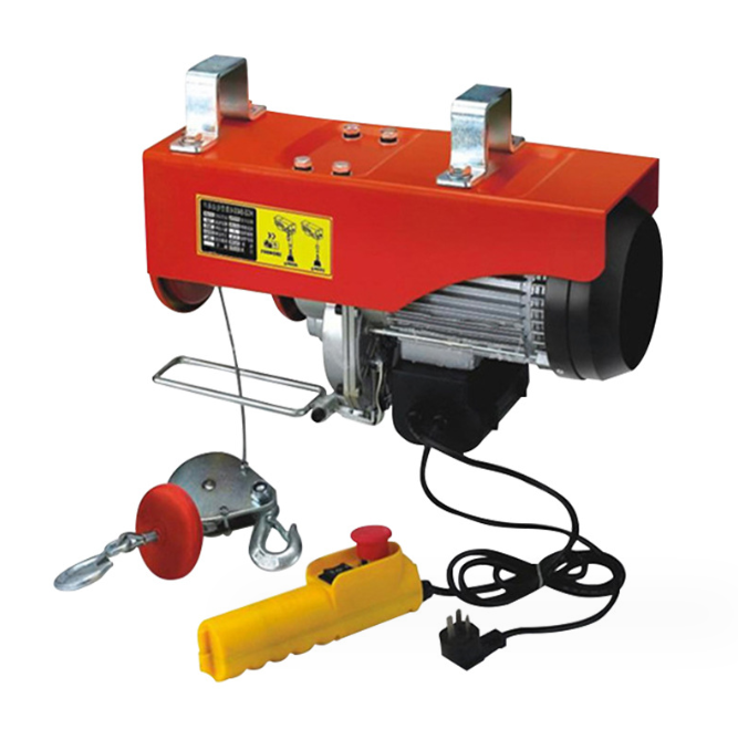 Máy tời treo pa500 , tời điện 220v cáp dài 12m-20m trọng tải 500kg móc đôi