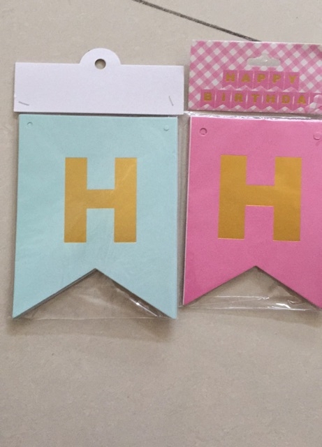 Bộ dây chữ Happy Birthday hình đuôi cá
