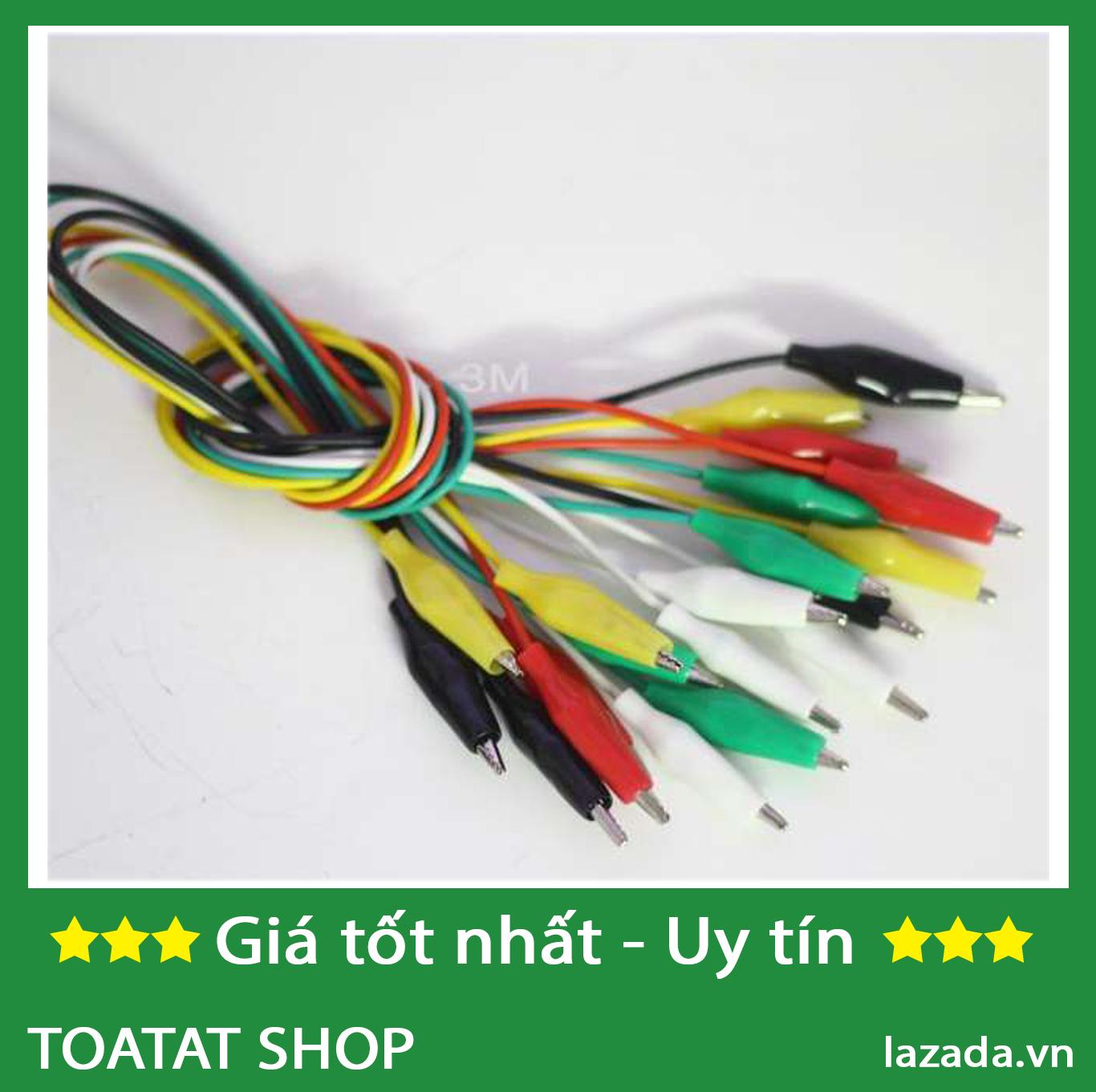 Bộ 3 Dây kẹp cá sấu 2 đầu